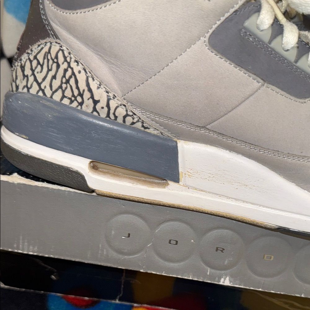 Air Jordan 3 Cool Gray Sneakers White - Picture 14 of 16